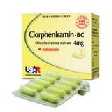 Clorpheniramin - BC Chlopheniramin maleat 4mg Usarichpharm (H/100v) (viên nén)