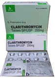 Clarithromycin Tablets 250mg Brawn (H/100v) (Lớn) (viên nén)