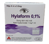 Dung dịch nhỏ mắt Hylaform 0,1% CPC1HN (H/20 ống)