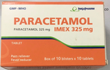 Paracetamol 325Mg Imexpharm (H/100V) (Cam) (viên nén)