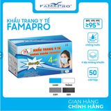 Khẩu Trang 4 Lớp Famapro Nam Anh (Xanh) (H/50c)