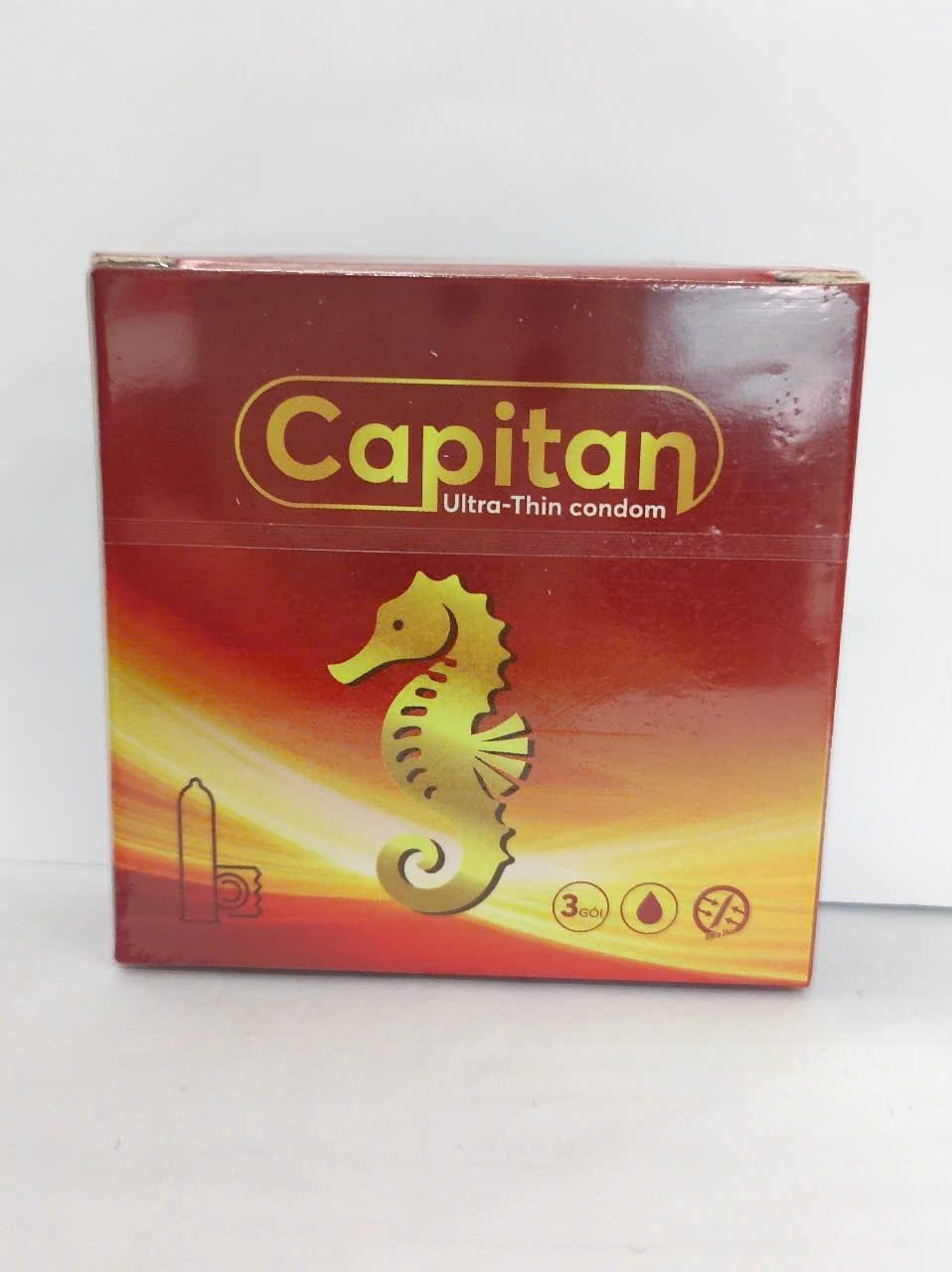 Bao Cao Su Capitan Ultra Thin Condom Hộp 3 Cái