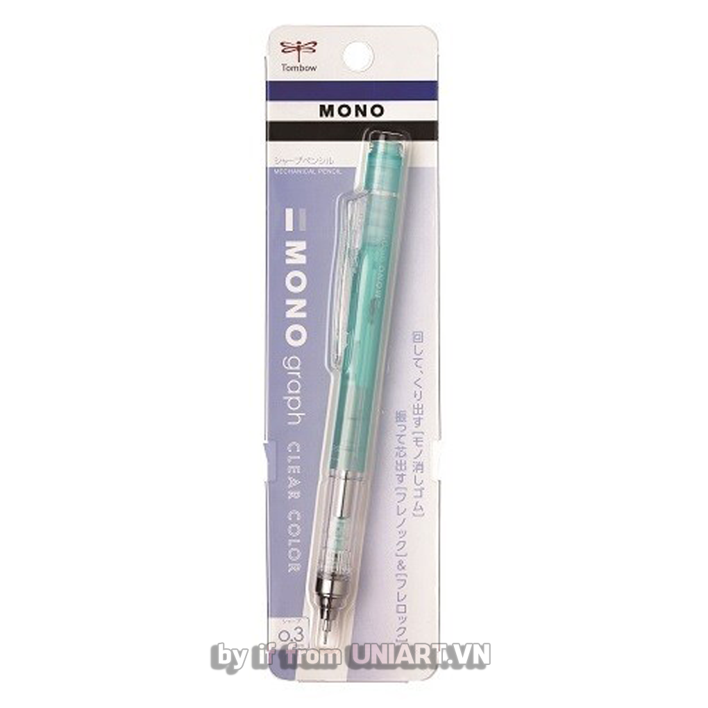  ( Model 2021 ) Bút chì bấm TOMBOW MONO GRAPH CLEAR COLOR 0.3/0.5mm 