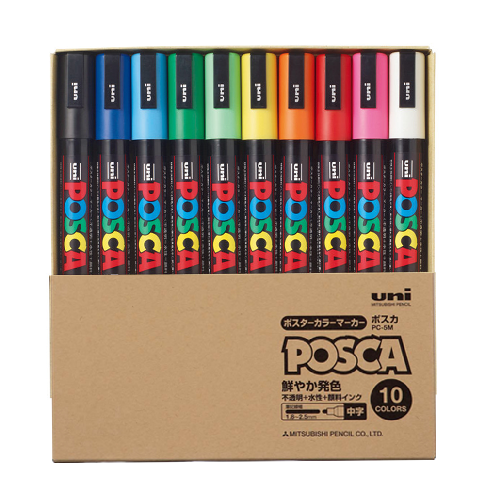  Bút vẽ trên mọi chất liệu POSCA PC-5MT10C 