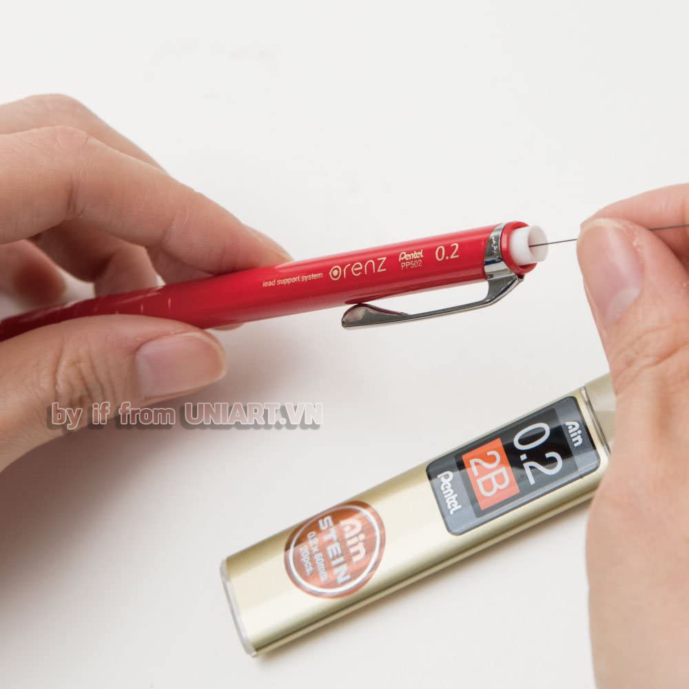  Ruột chì bấm Pentel Ain Stein 0.2 