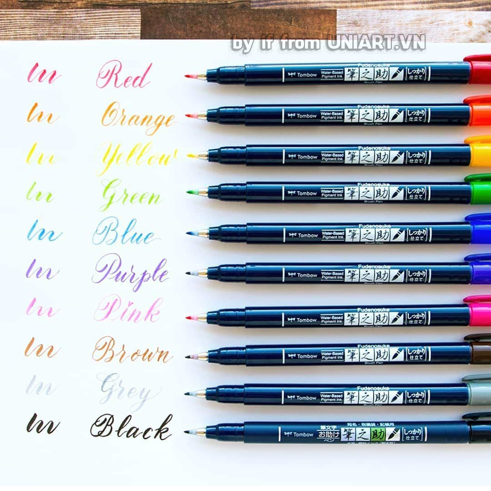  Tombow Fudenosuke Brush Pen 