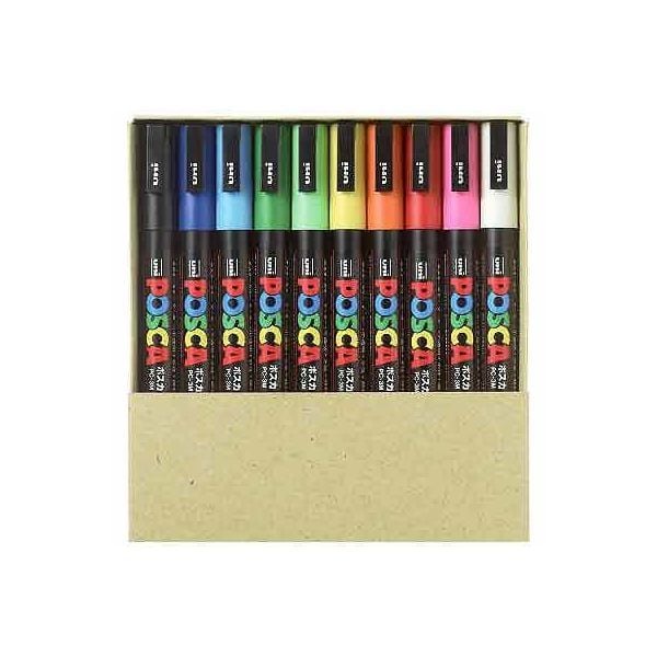  Bút vẽ POSCA Marker Fine PC-3MT10C Basic 