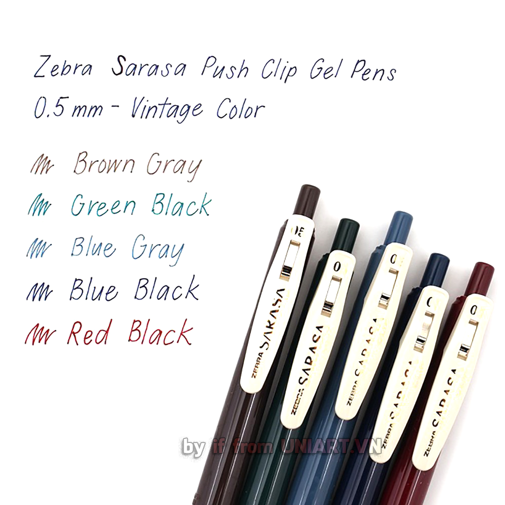  Vintage Color Zebra Sarasa Clip 0.5 