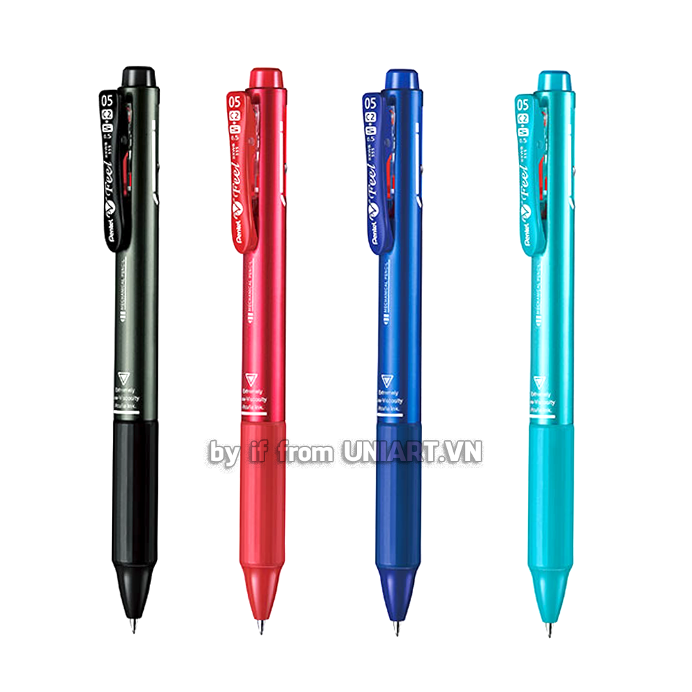  Bút đa năng Pentel Feel BXWB355 Japan 0.5mm 