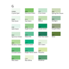 Copic Ink Green ( G ) series
