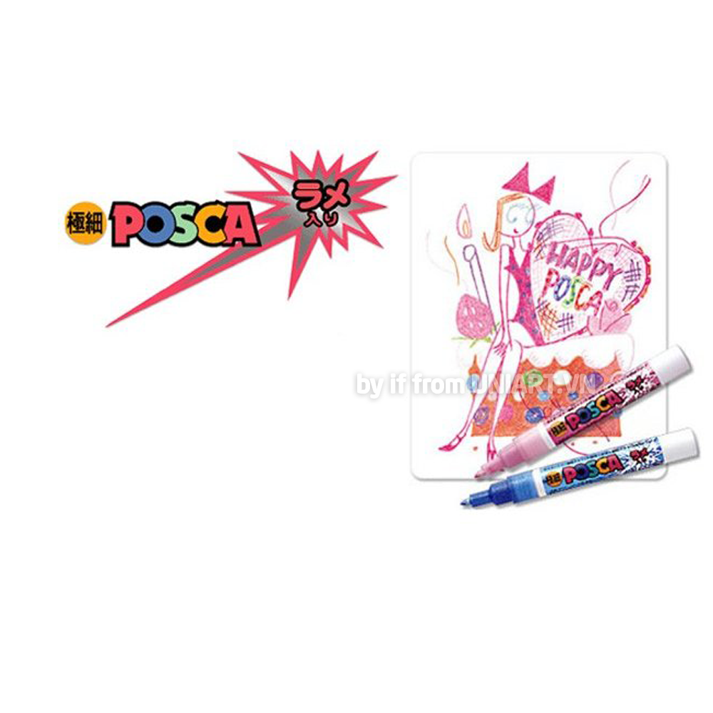  Bút vẽ màu nhũ Posca PC1ML7C LAME 