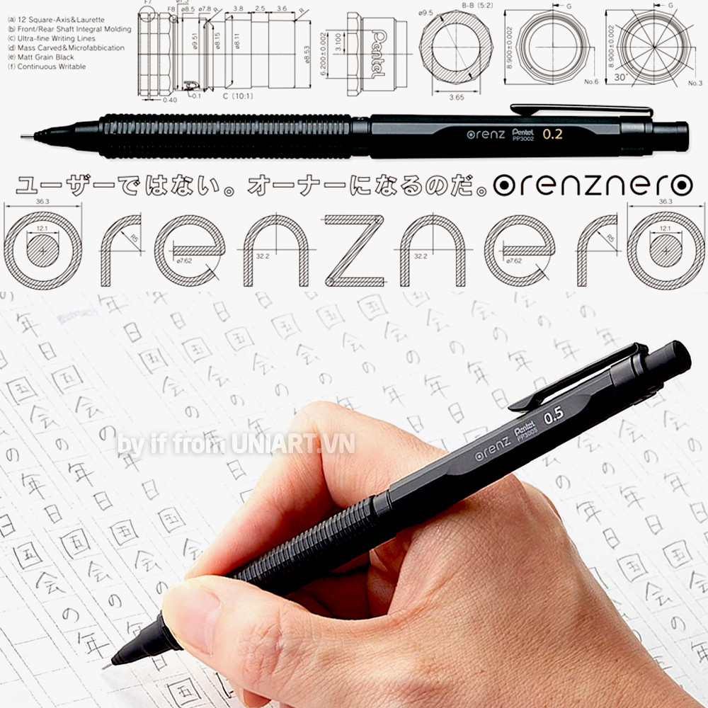  Bút chì bấm Pentel Orenz Nero Automatic 