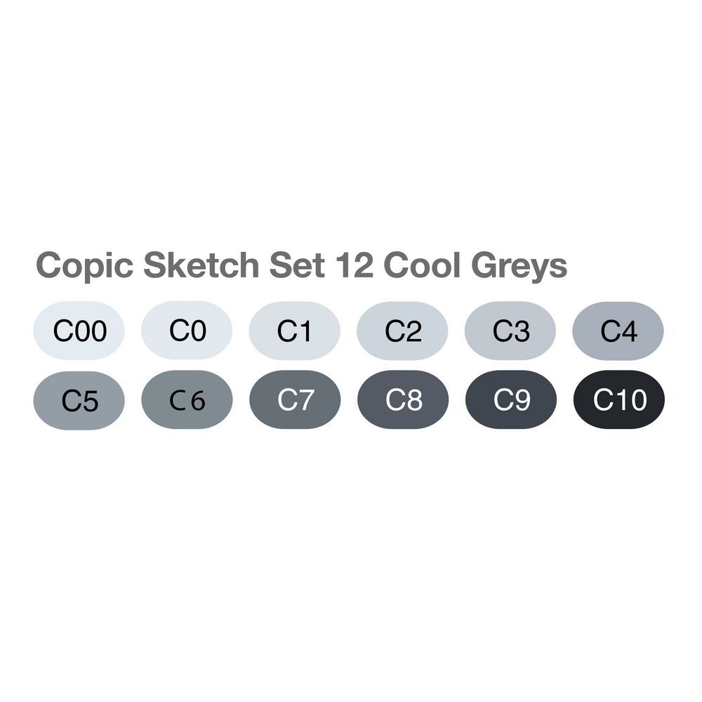  Copic Ink Cool Gray ( CG ) series 