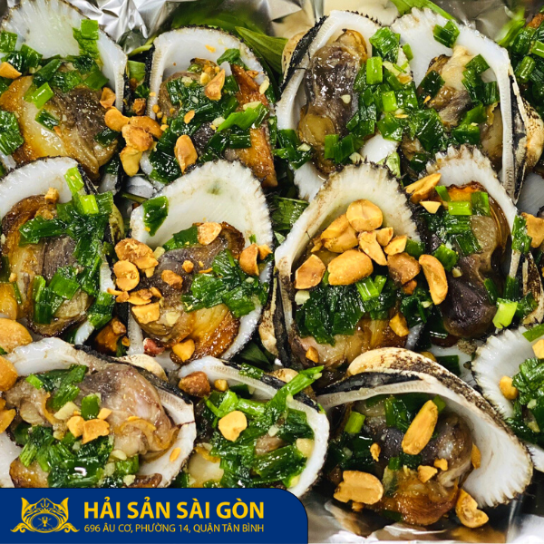 sò lông nướng mỡ hành