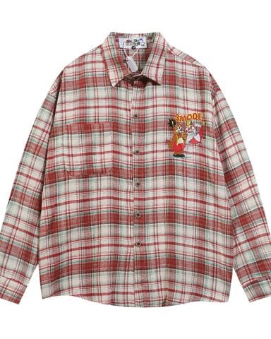  ÁO SƠ MI 1292 KẺ ĐỎ 