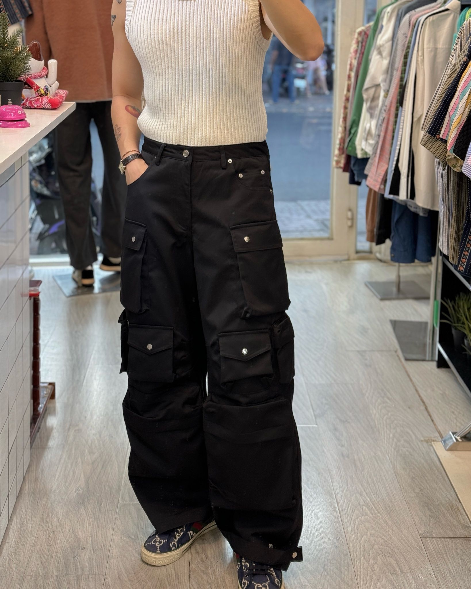  QUẦN Z657 ĐEN MULTI POCKETS 