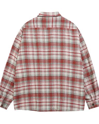  ÁO SƠ MI 1292 KẺ ĐỎ 