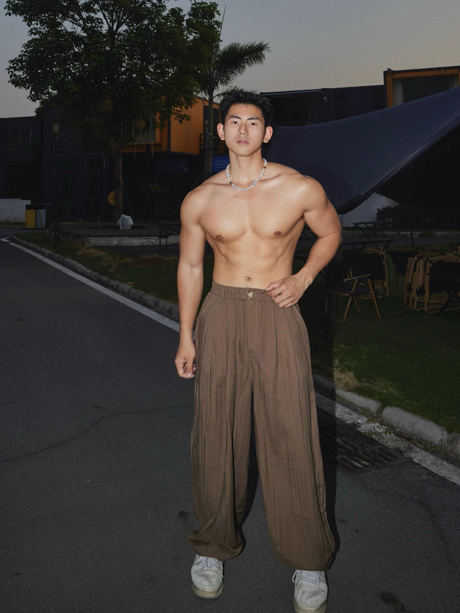  QUẦN ỐNG RỘNG 55 NÂU 