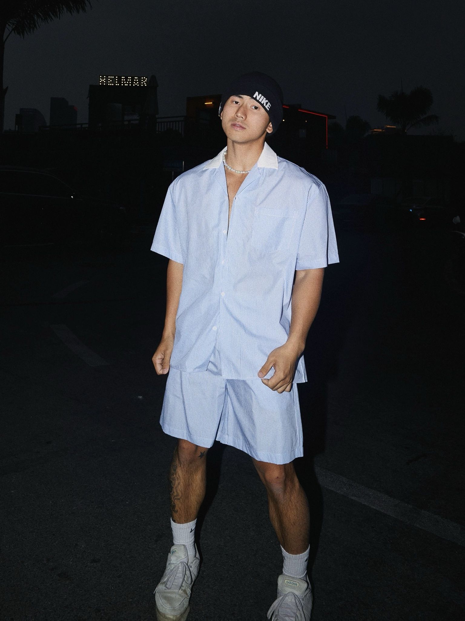  SHORT 2566 SỌC XANH 