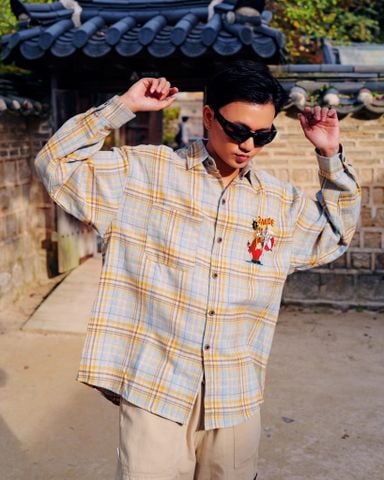  ÁO SƠ MI 1292 KẺ VÀNG 