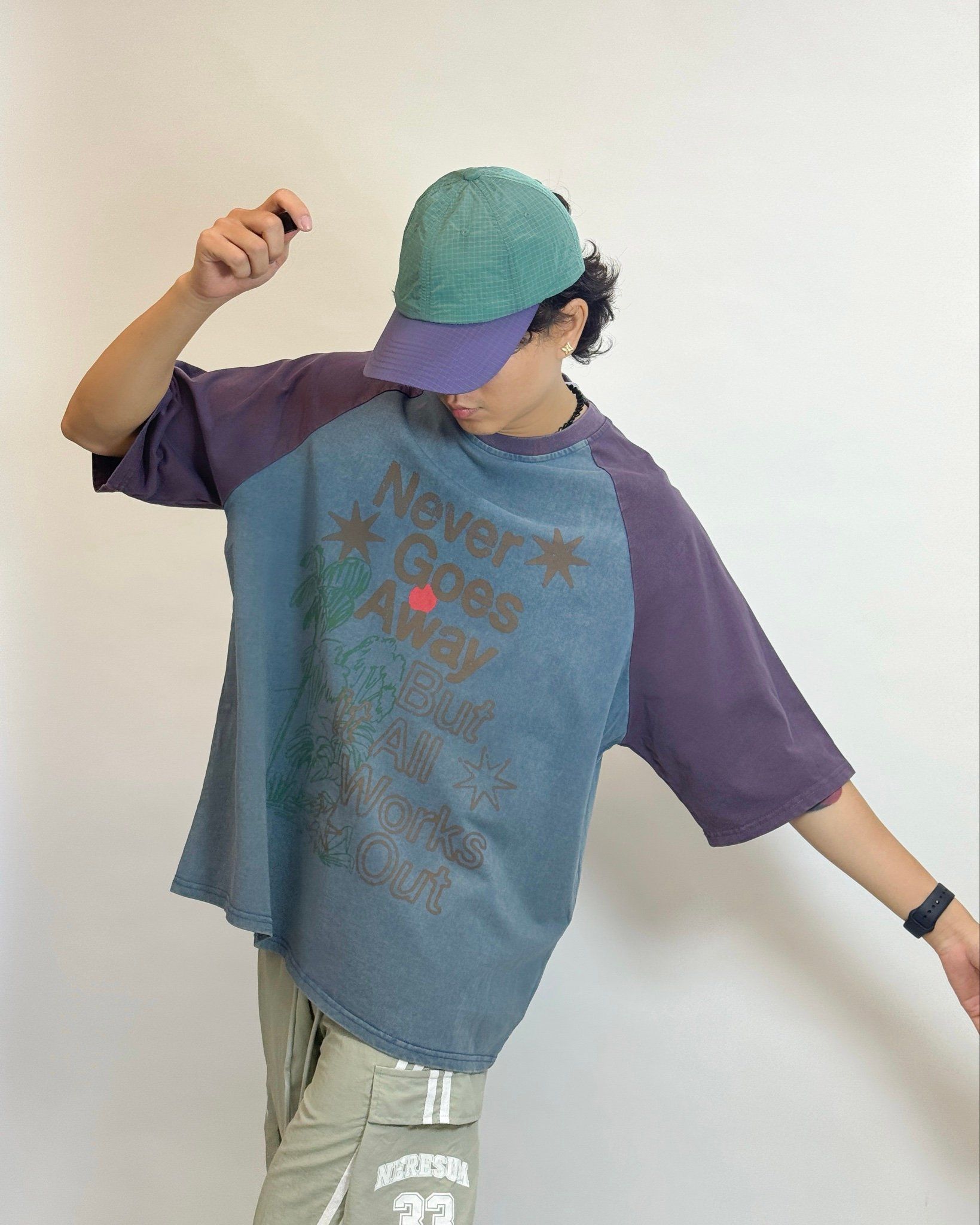  T-SHIRT 087 BLUE PURPLE 