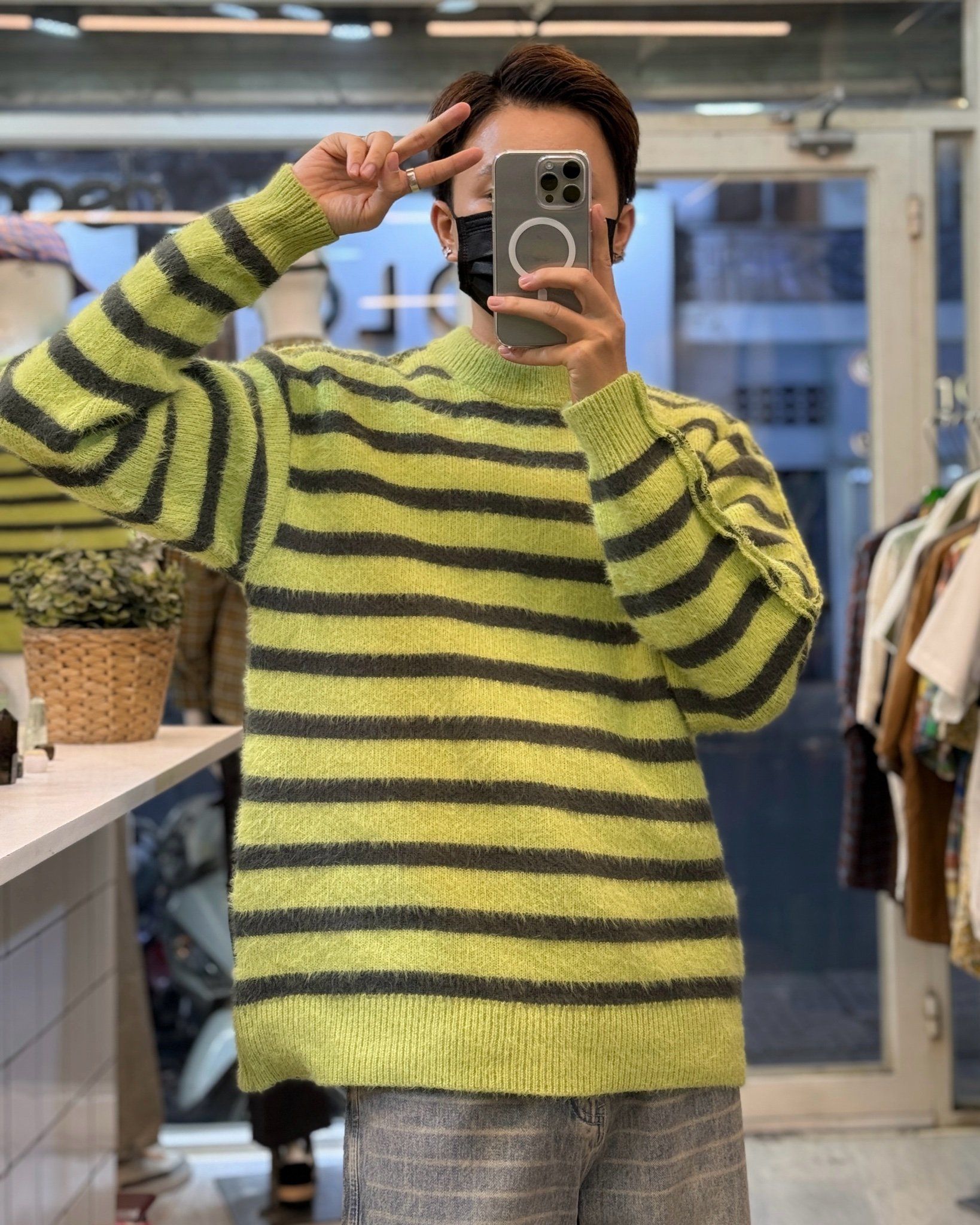  ÁO SWEATER 2130 XANH LÁ 