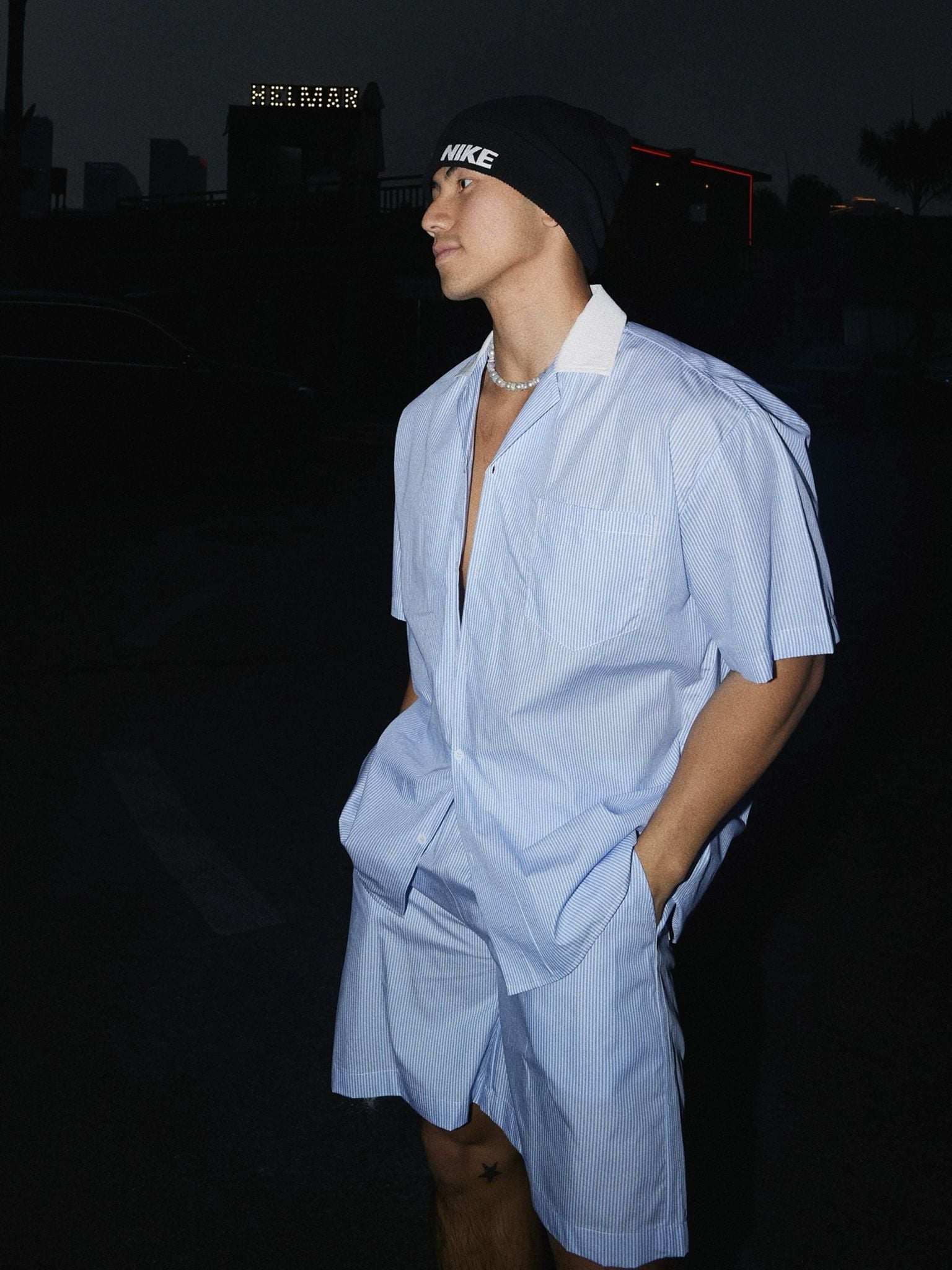  SHORT 2566 SỌC XANH 