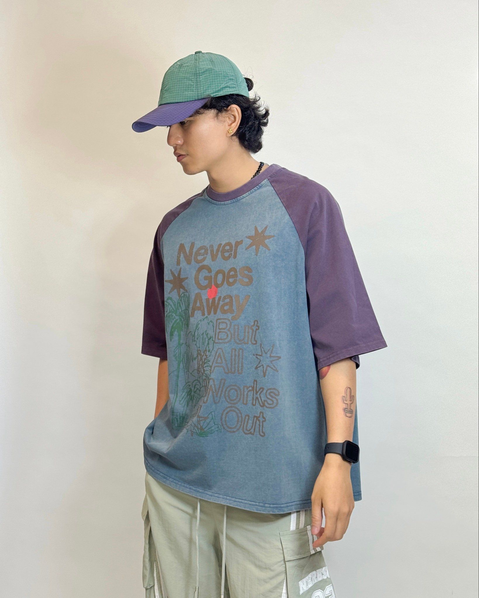  T-SHIRT 087 BLUE PURPLE 