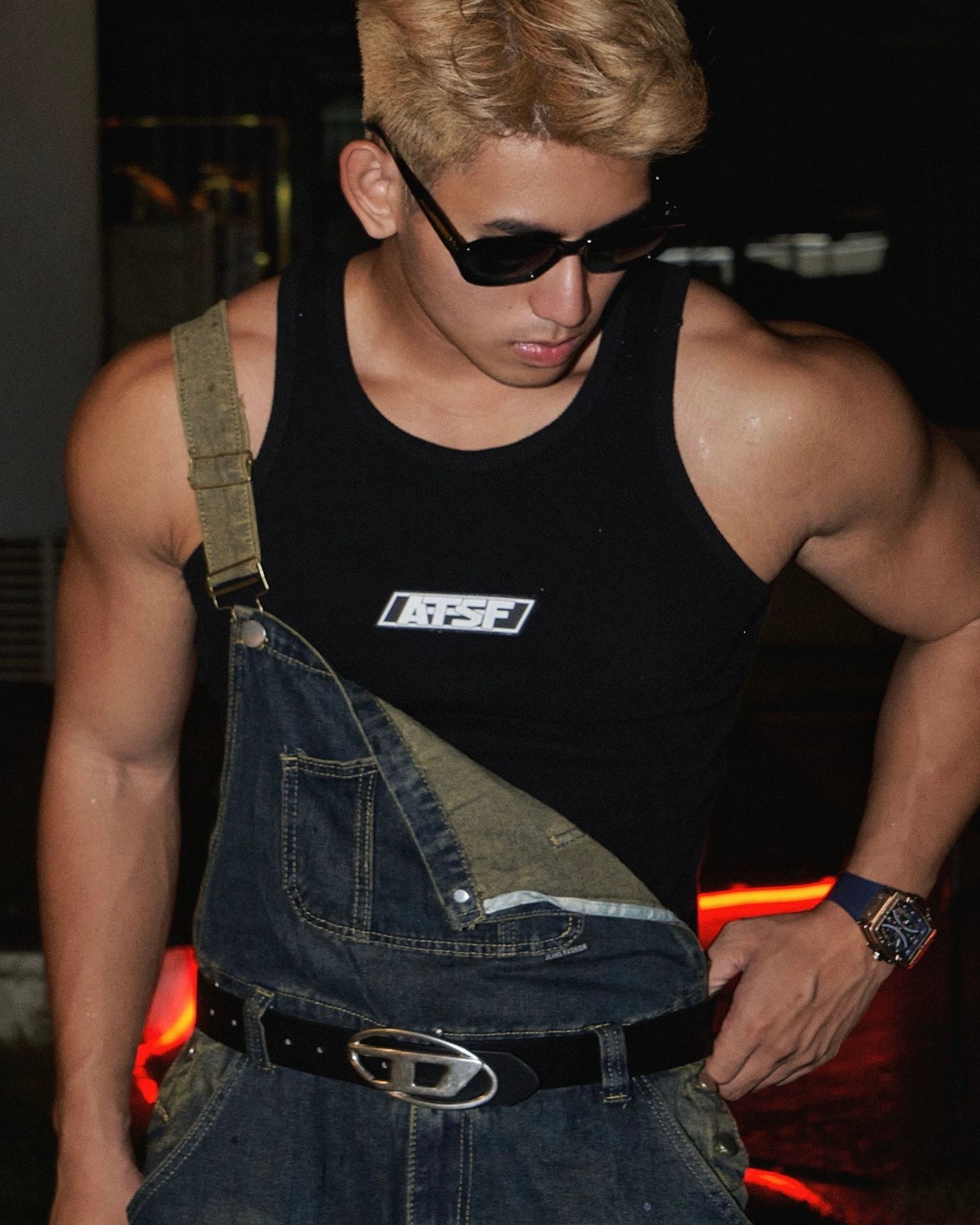  ÁO TANK TOP AT37 ĐEN 