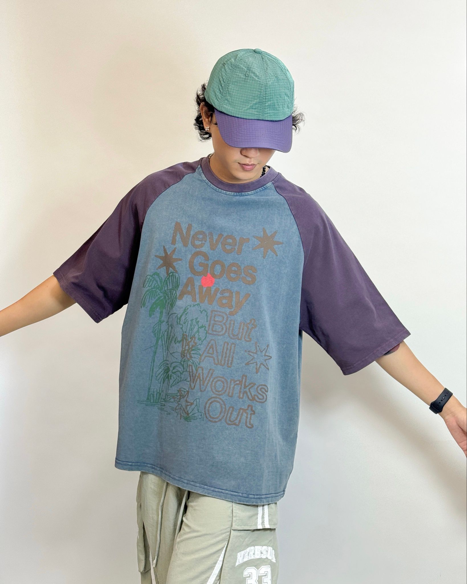  T-SHIRT 087 BLUE PURPLE 