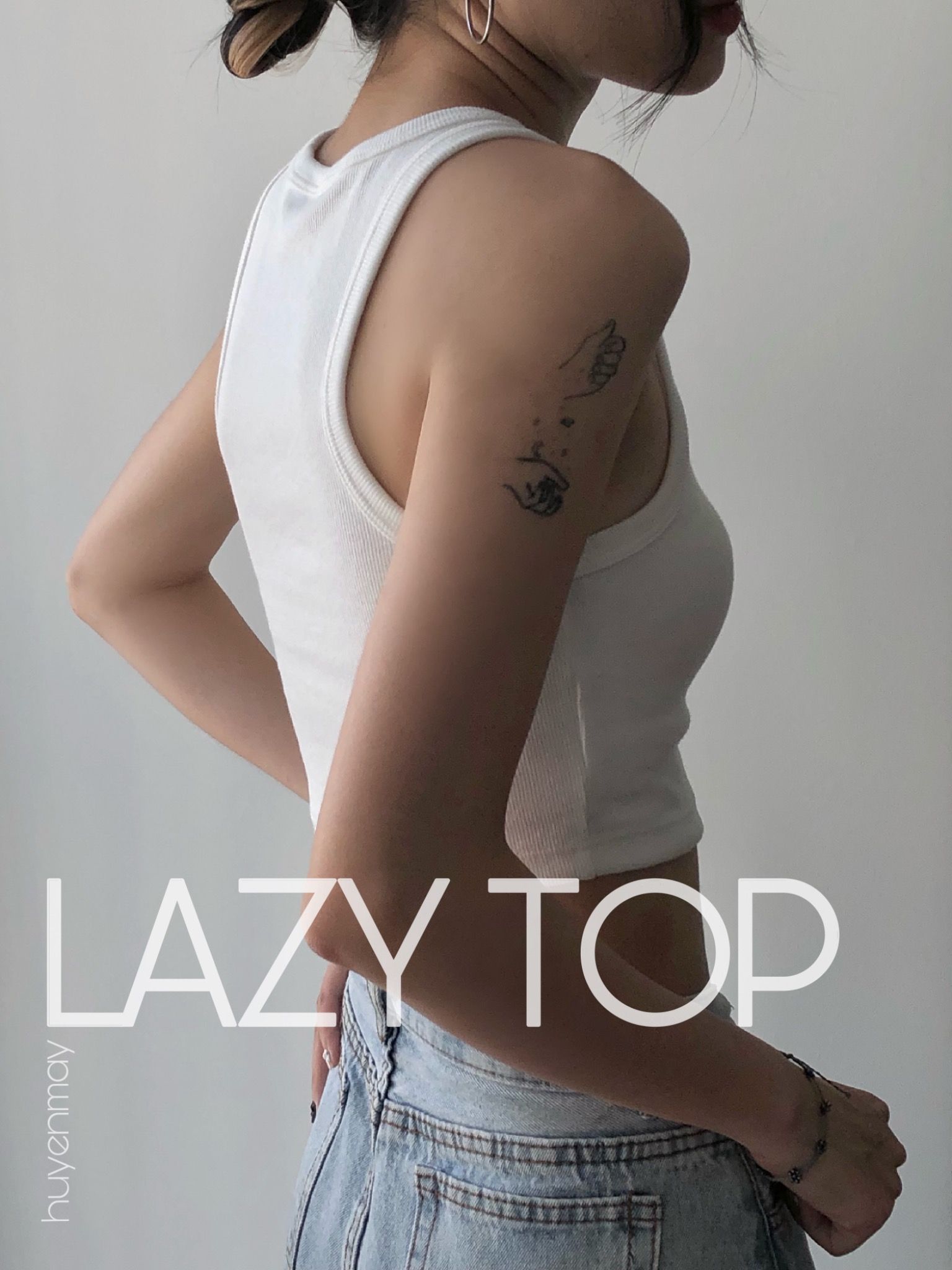 Áo Lazy - Trắng