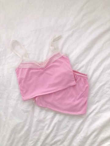  Set home wear - Hồng Pastel 