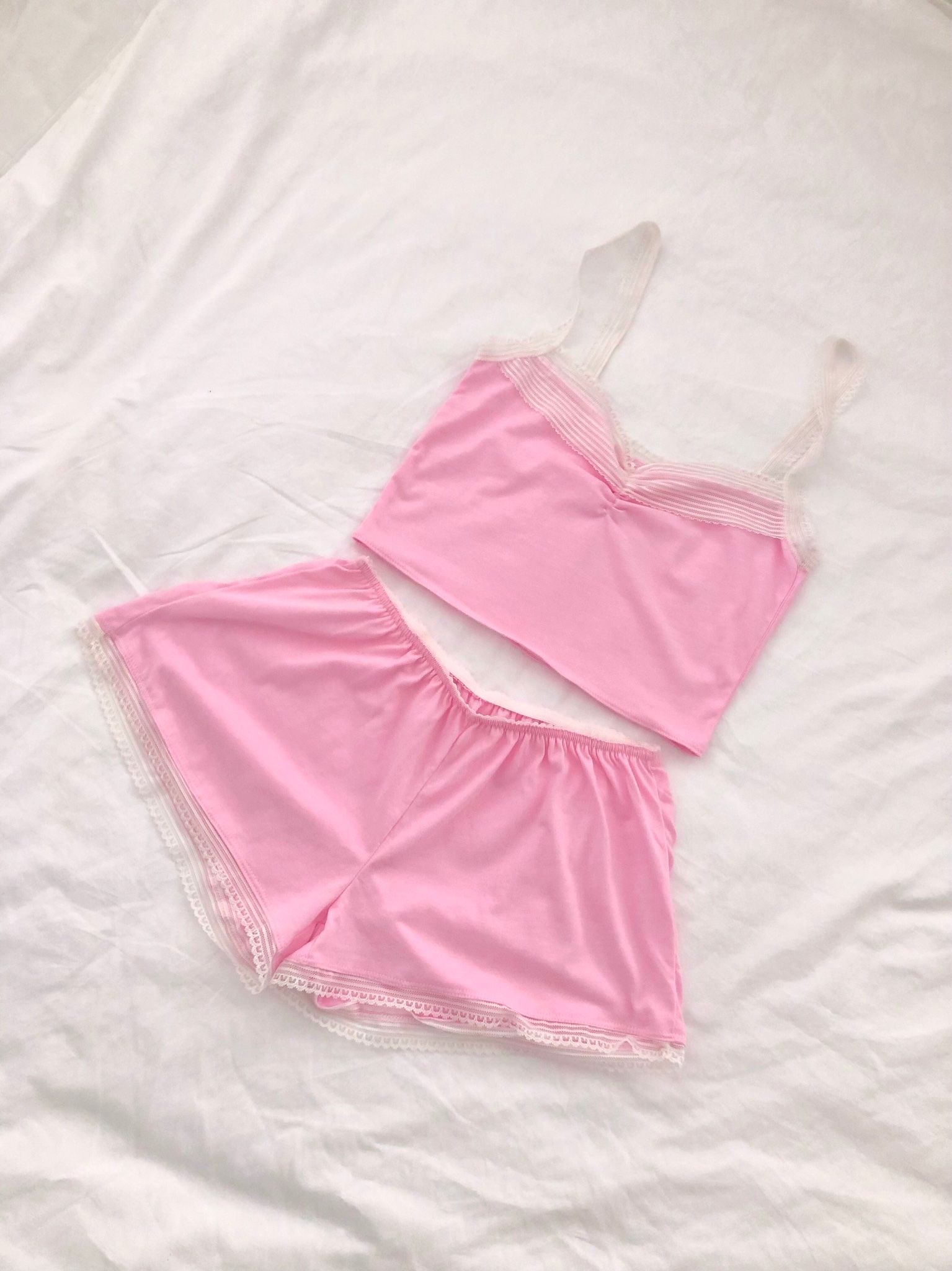 Set home wear - Hồng Pastel