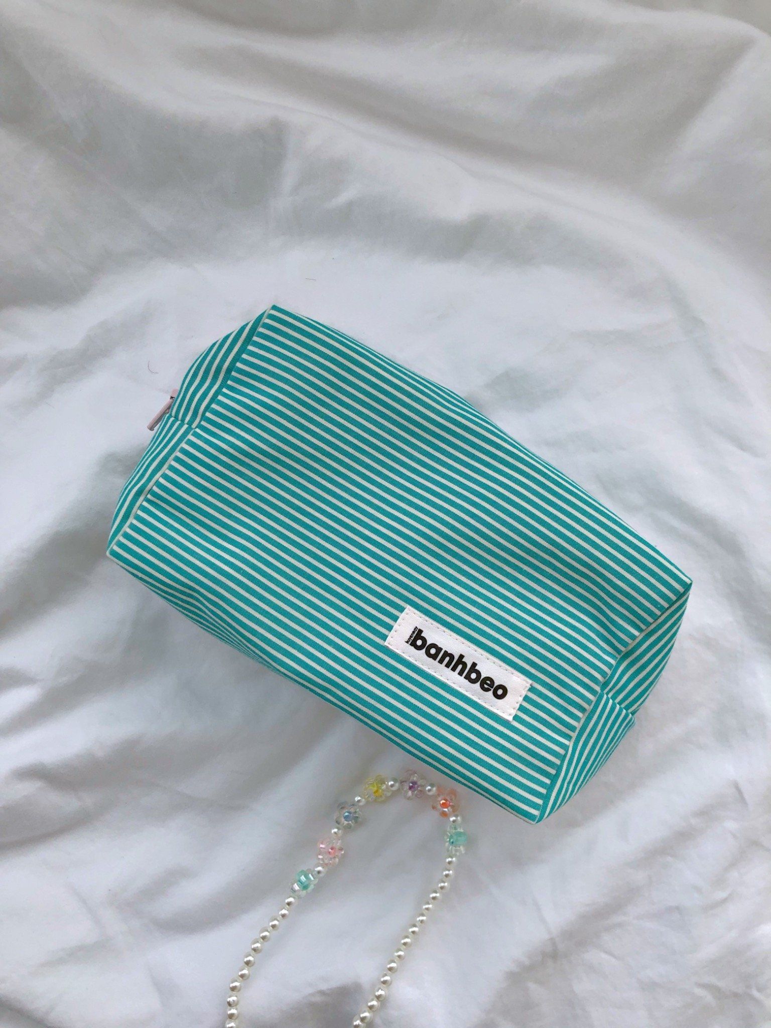Túi Đựng Lum La - Sọc Xanh Mint