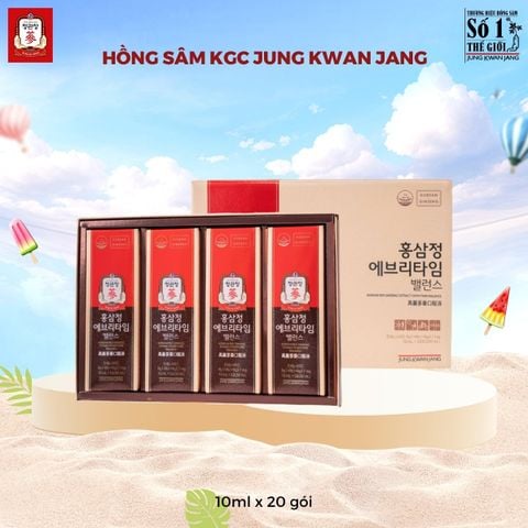 Tinh Chất Hồng Sâm Pha Sẵn KGC Extract Everytime Balance 10ml x 20 Gói