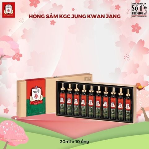 Nước Uống Hồng Sâm KGC Jung Kwan Jang Vital Tonic (Hwal Gi Ruk) (20ml x 10 Ống)