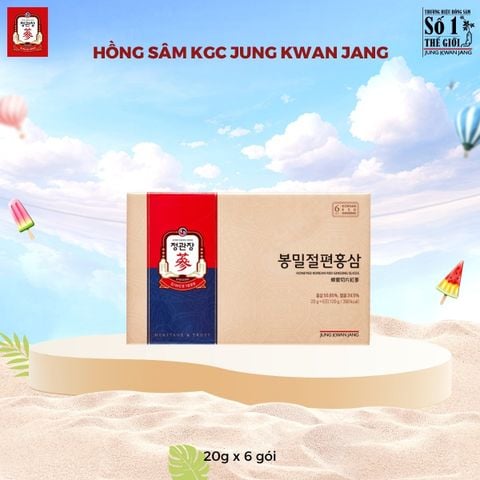 Hồng Sâm Lát Tẩm Mật Ong KGC Honeyed Slices 20g x 6 Hộp