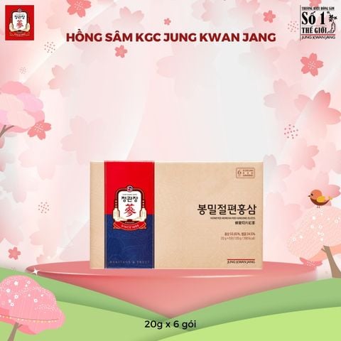 Hồng Sâm Lát Tẩm Mật Ong KGC Honeyed Slices 20g x 6 Hộp