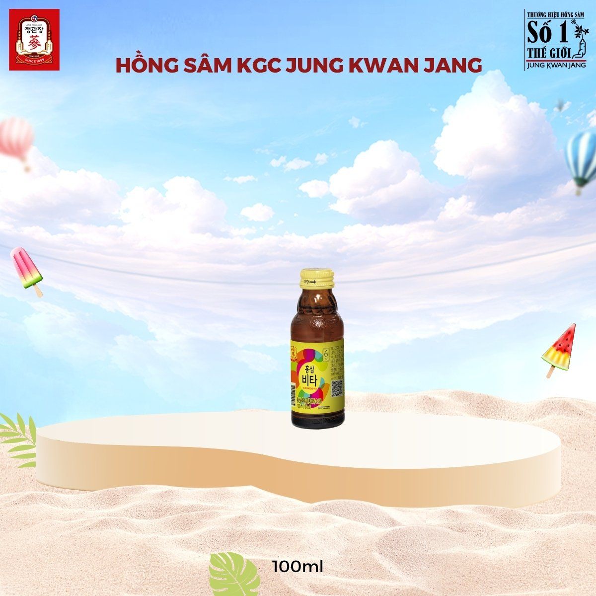  Nước Hồng Sâm Vita KGC 100ml 