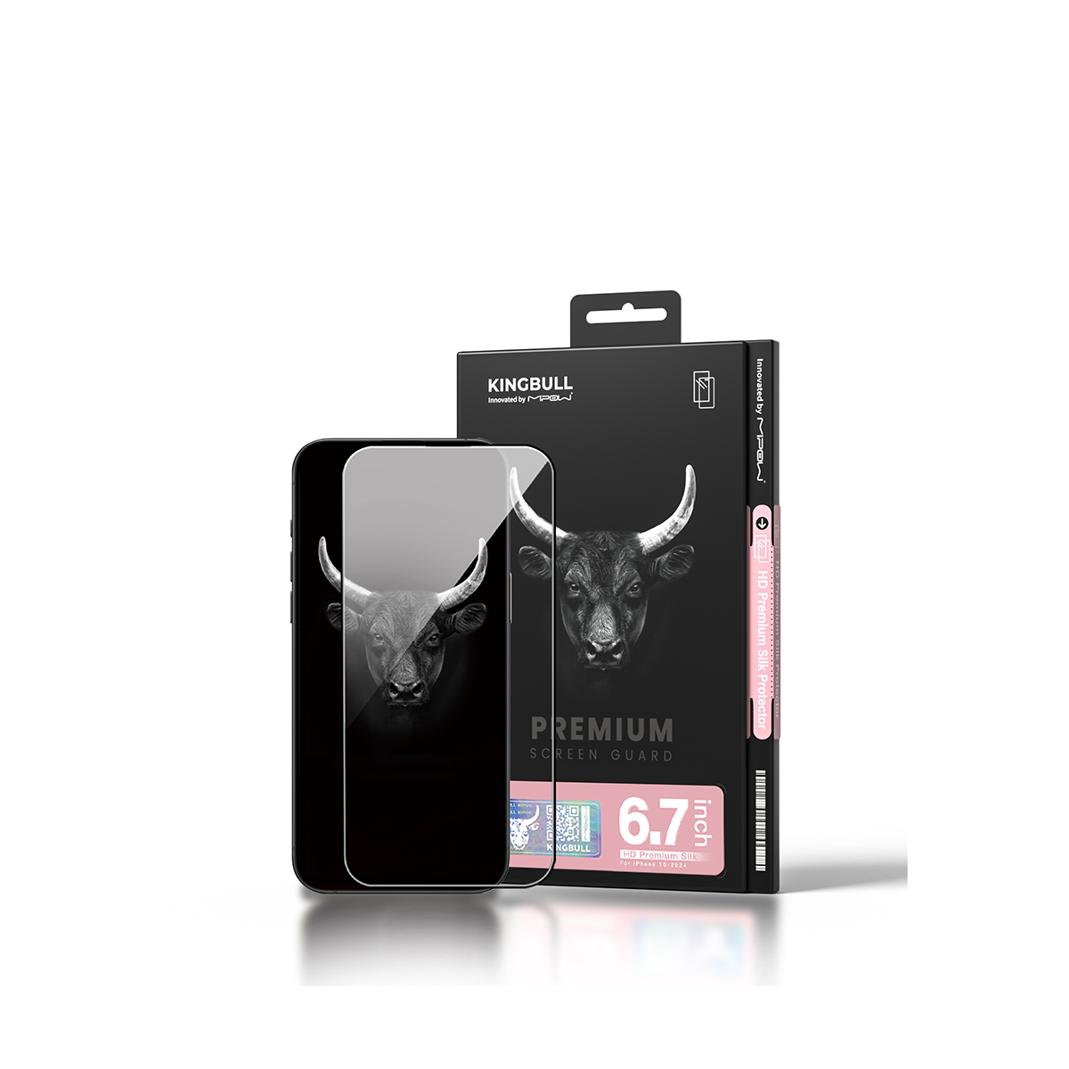  CƯỜNG LỰC MIPOW KINGBULL IPHONE 16 PLUS HD PREMIUM SILK – BJ603-BK 