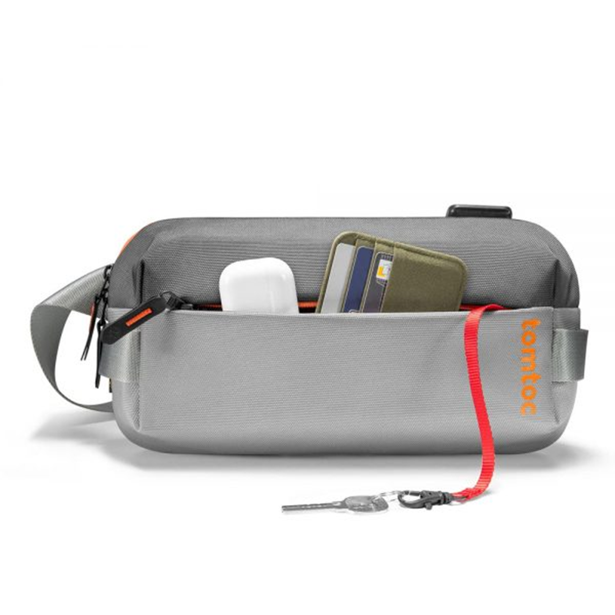  TÚI ĐEO CHÉO TOMTOC (USA) LIGHTWEIGHT SLING BAG GRAY H02-A04G02 