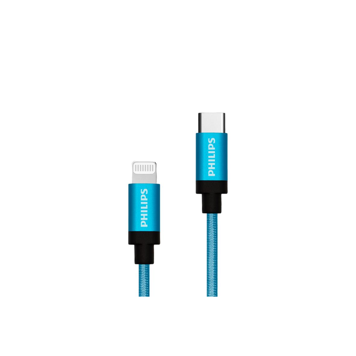  Cáp sạc Philips DLP5545 Type C to Lightning Chuẩn MFI 1.0M 