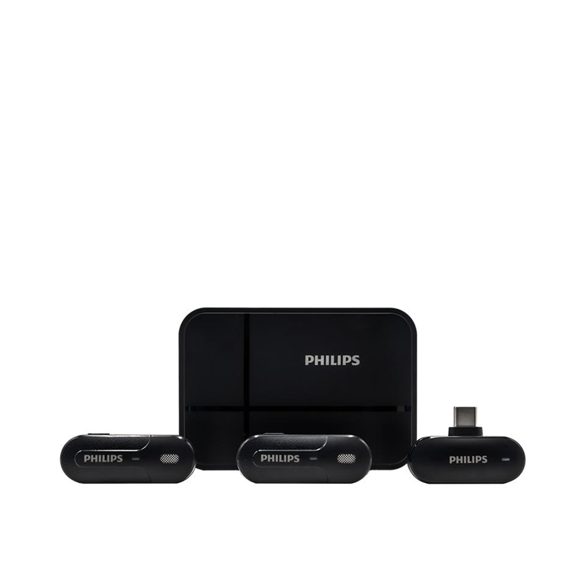  Bộ micro không dây cài áo Philips DLM9002C kết nối cổng USB-C (1 Receiver + 2 Mic) 