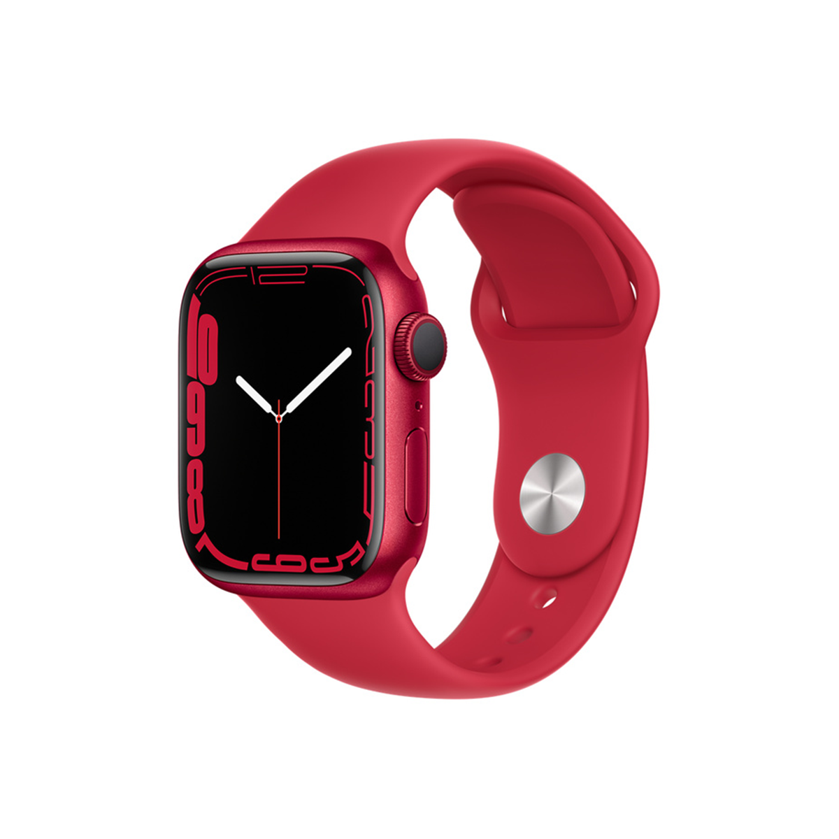  Apple Watch Series 7 GPS, 41mm (PRODUCT)RED Aluminium Case with (PRODUCT)RED Sport Band - Regular 