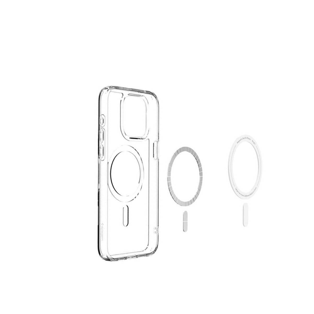  ỐP LƯNG IPHONE 15 PRO SPIGEN CRYSTAL HYBRID MAGFIT WHITE 