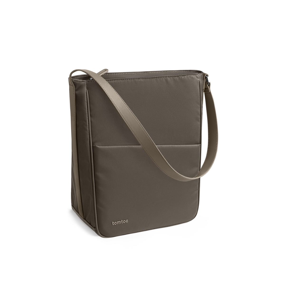  TÚI ĐEO KIÊM BALO TOMTOC (USA) SLASH SLING BAG TAUPE 11 INCH 