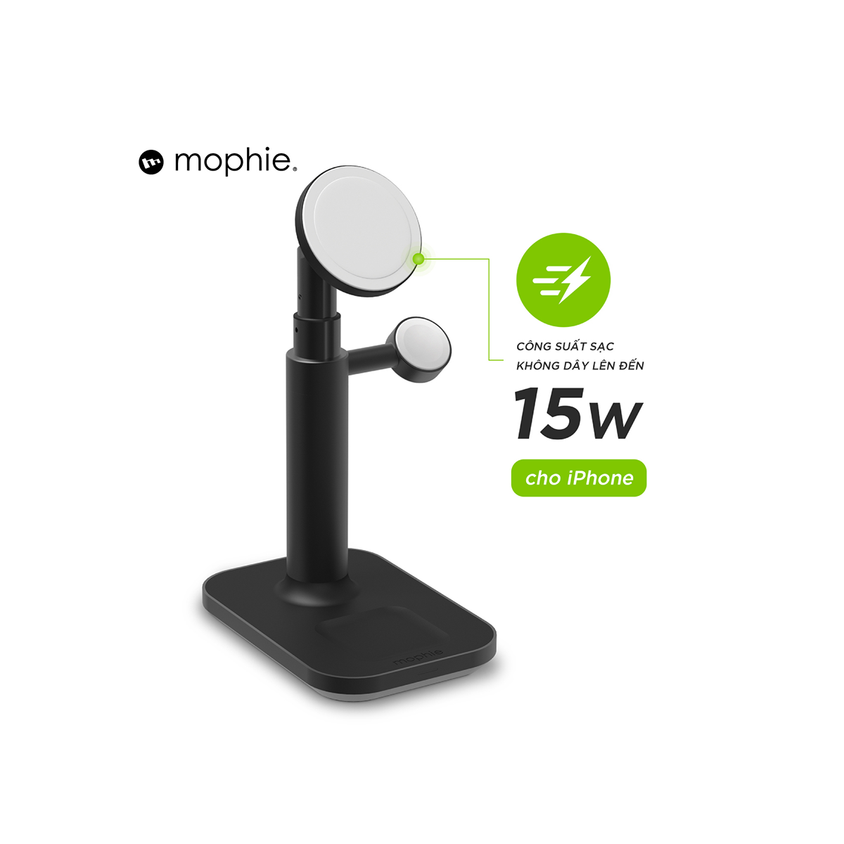  Đế sạc đa năng Magsafe mophie 3in1 extendable 