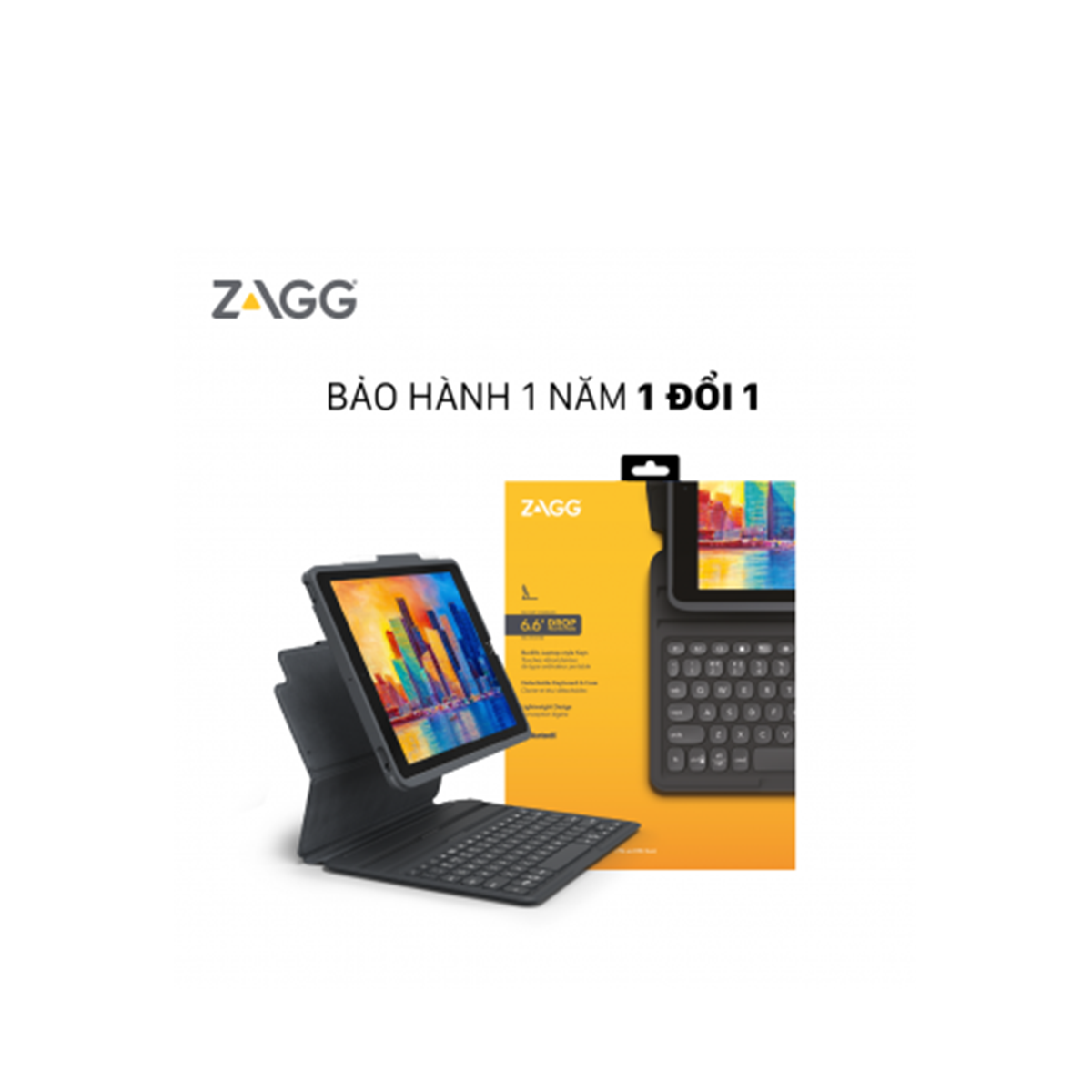  Ốp lưng kèm bàn phím ZAGG Pro Keys iPad 10.2 inch - 103407134 