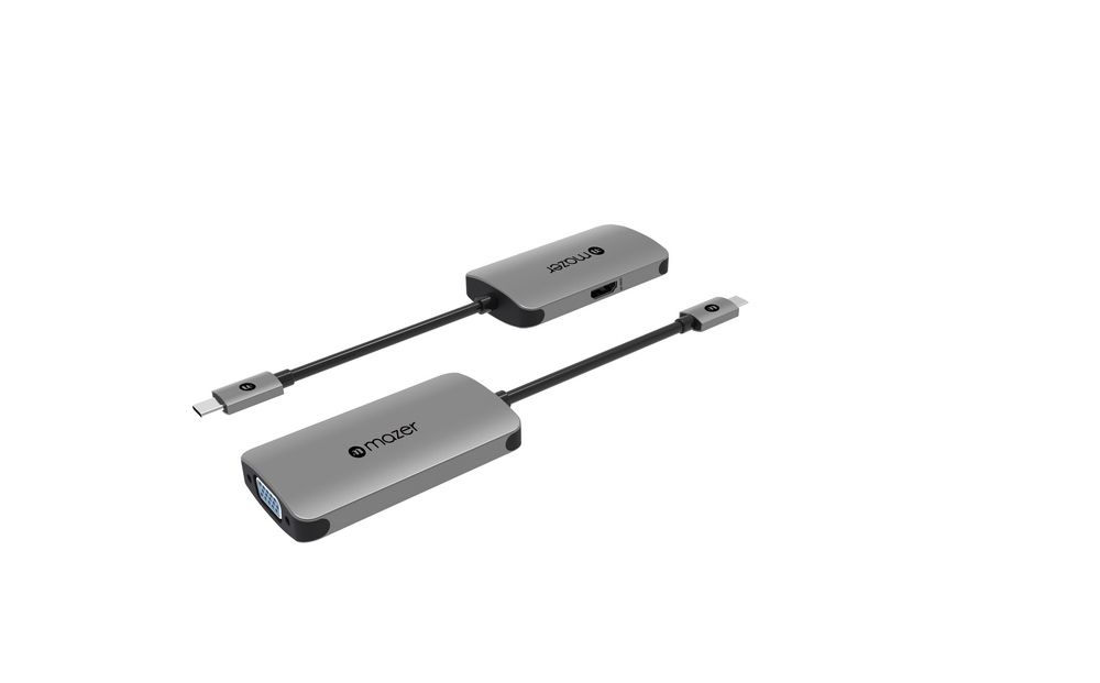  Cổng Chuyển Đổi Mazer USB-C to 4K-HDMI+VGA Dual Display Adapter 