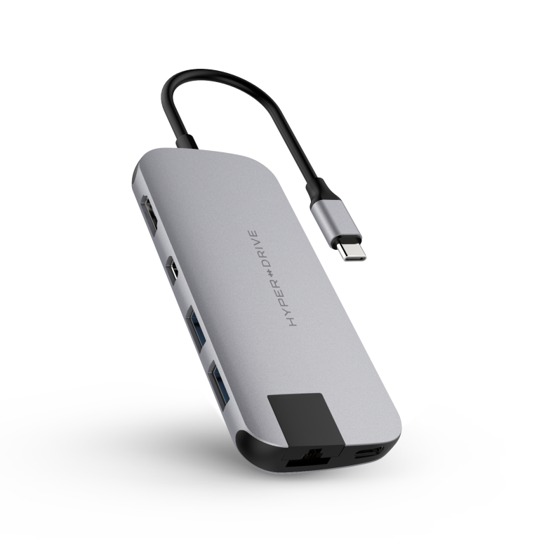  Cổng chuyển Hyperdrive SLIM 8 in 1 USB-C Hub for MacBook, Surface, PC & Devices 